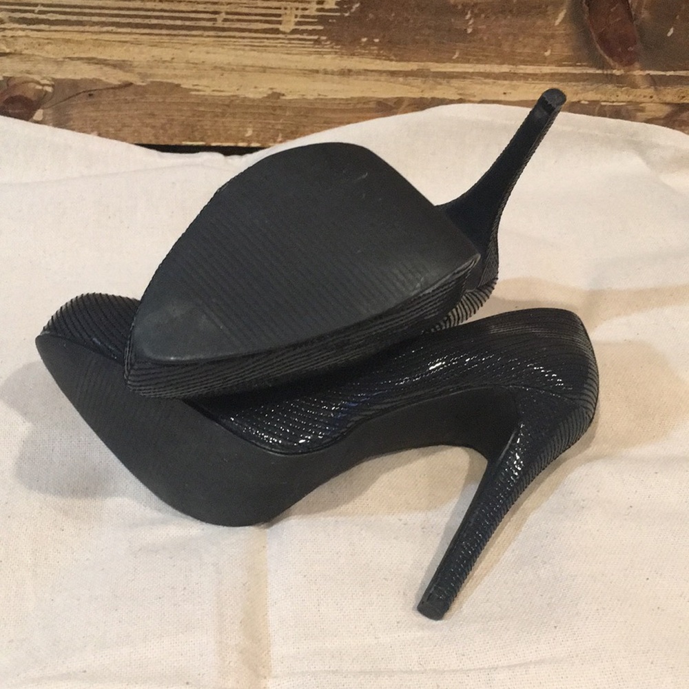 Colin Stuart Hidden Platform Pointed Toe Pumps - image 7